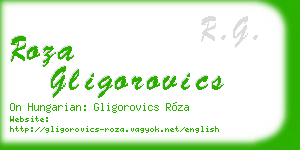 roza gligorovics business card