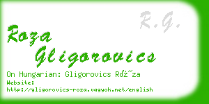 roza gligorovics business card